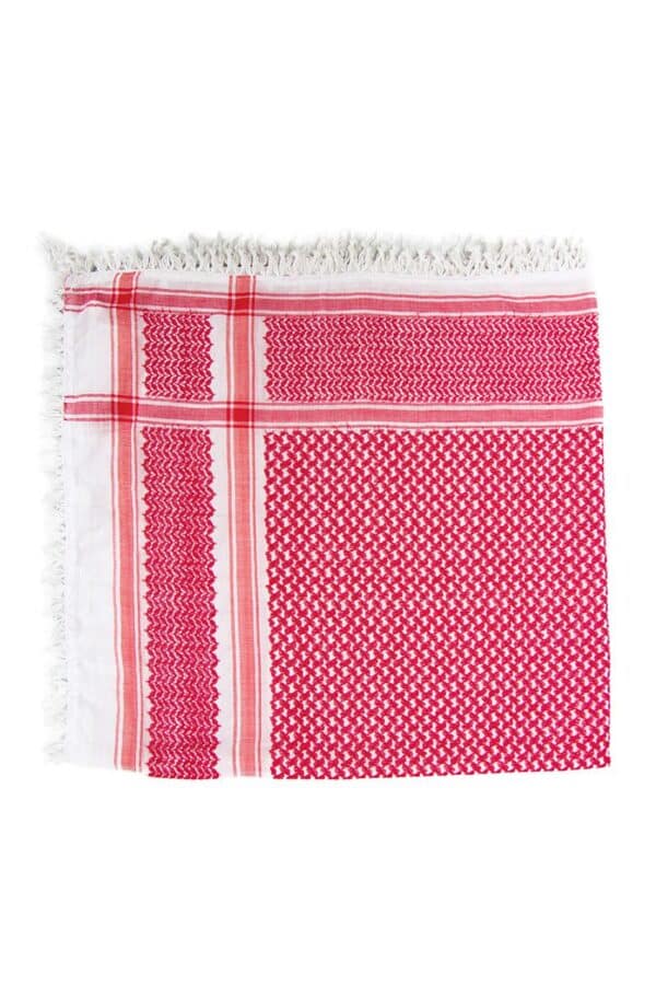 Red and White Hirbawi® Kufiya Material