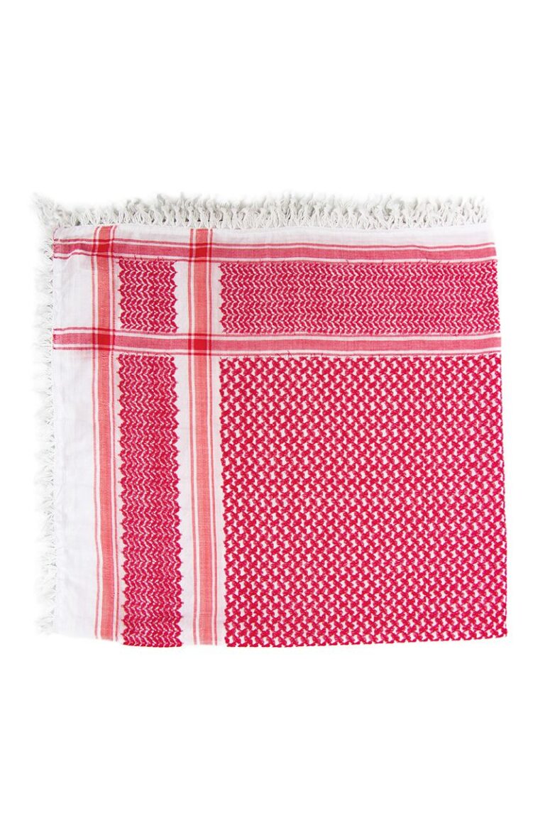 Red and White Hirbawi® Kufiya Material