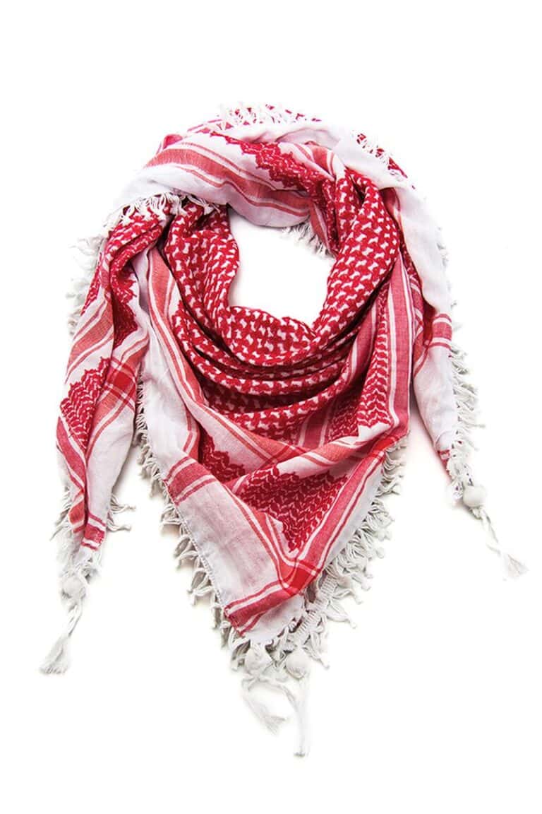 Red and White Hirbawi® Kufiya