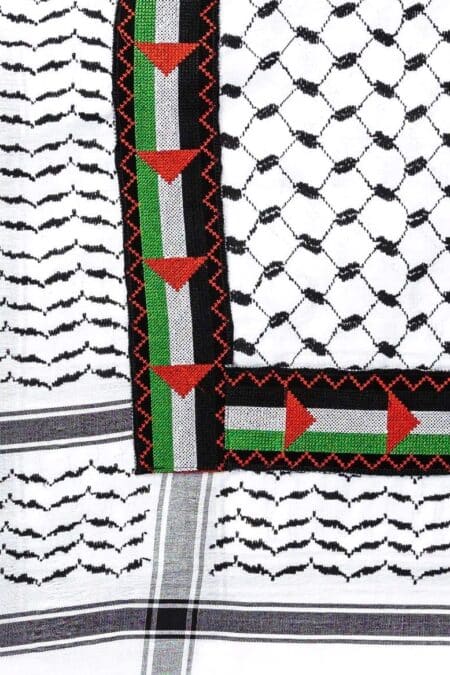 Palestine-Embroidered-Kufiya-Close